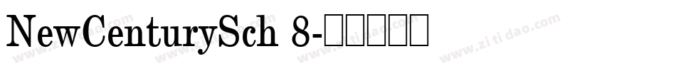 NewCenturySch 8字体转换